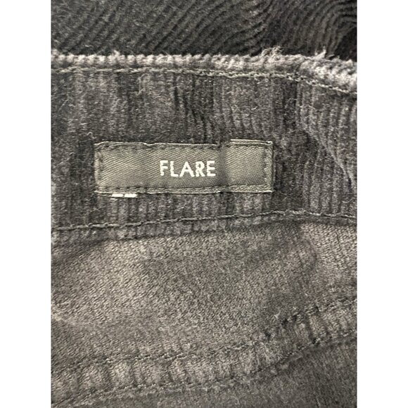 Calvin Klein Flare Womens Pants Size 10 Black Corduroy Flare Casual - Picture 5 of 12